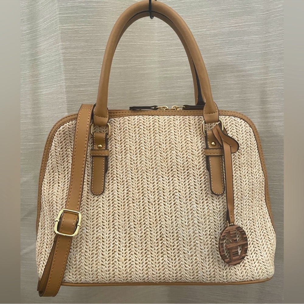 Tan Woven Handbag